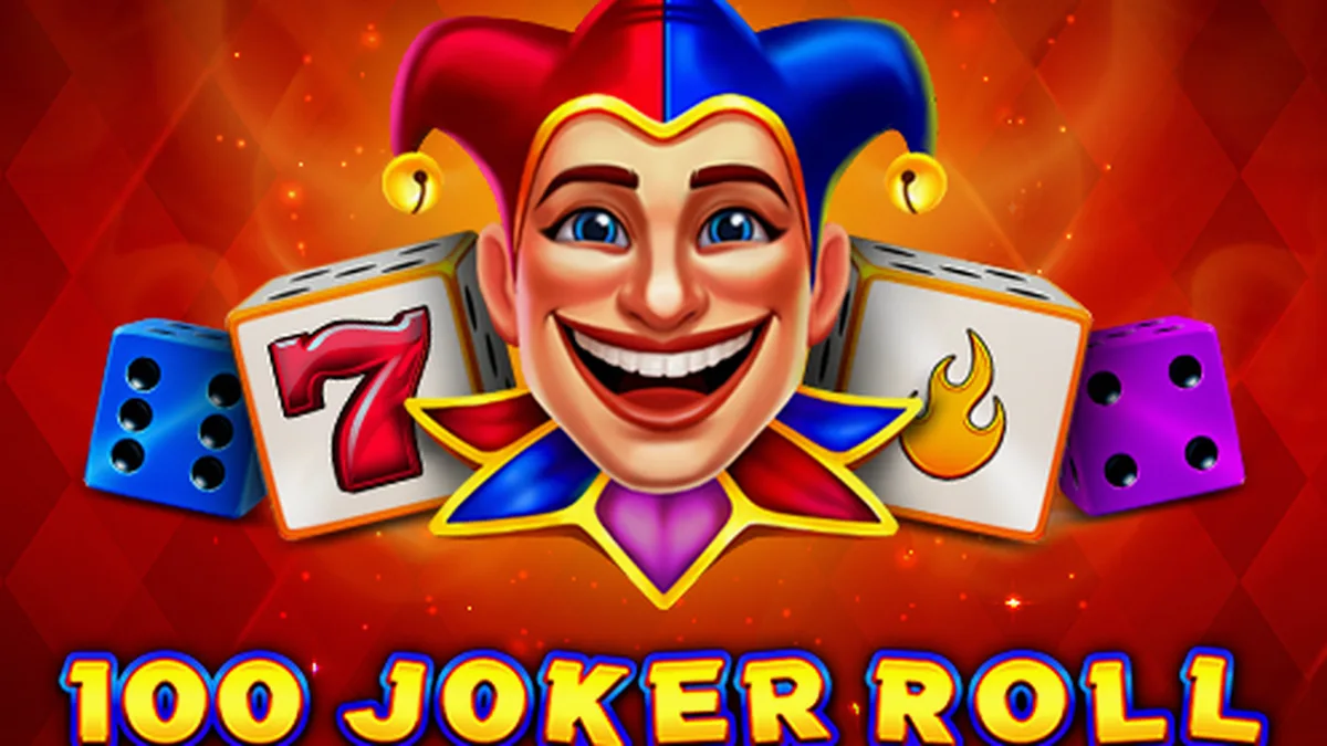 Tampilan antarmuka slot 100 Joker Roll dengan desain klasik